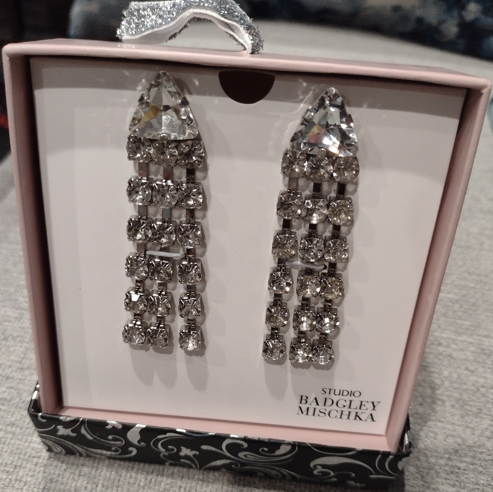Bagley Mischka Studio Rhinestone Earrings